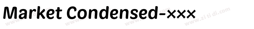 Market Condensed字体转换